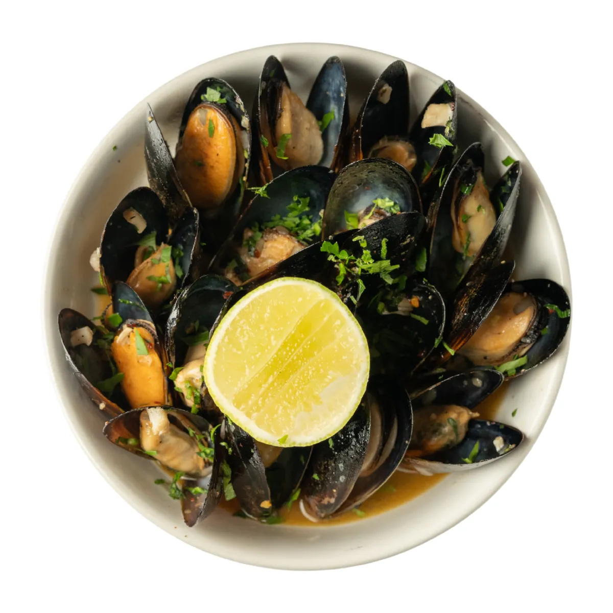Ver foto de Mejillones al vino blanco